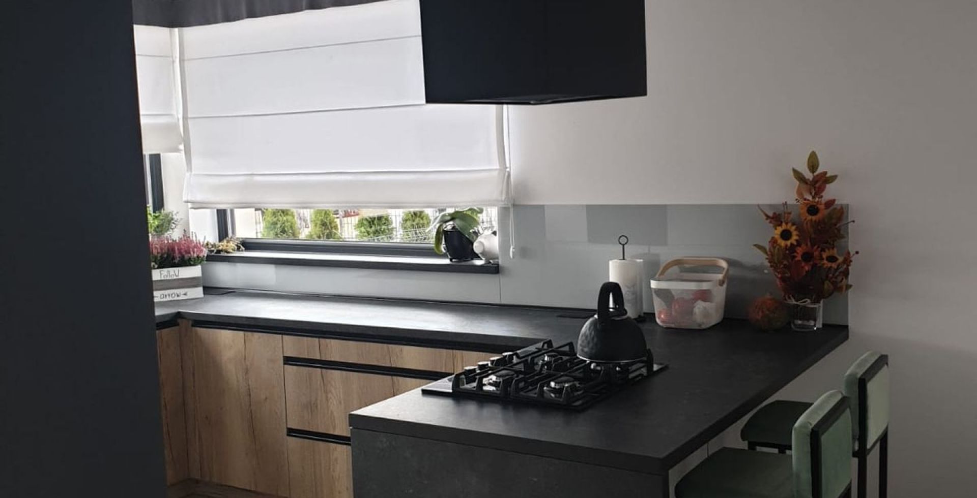 Hota insula Quadro Max Black Matt - Negru Mat - Aranjament 4