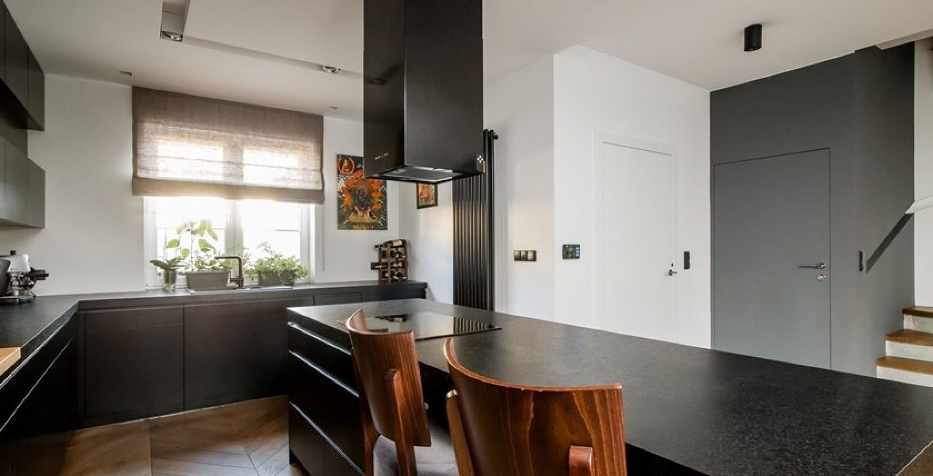 Hota insula Quadro Black Matt - Negru Mat - Aranjament 4