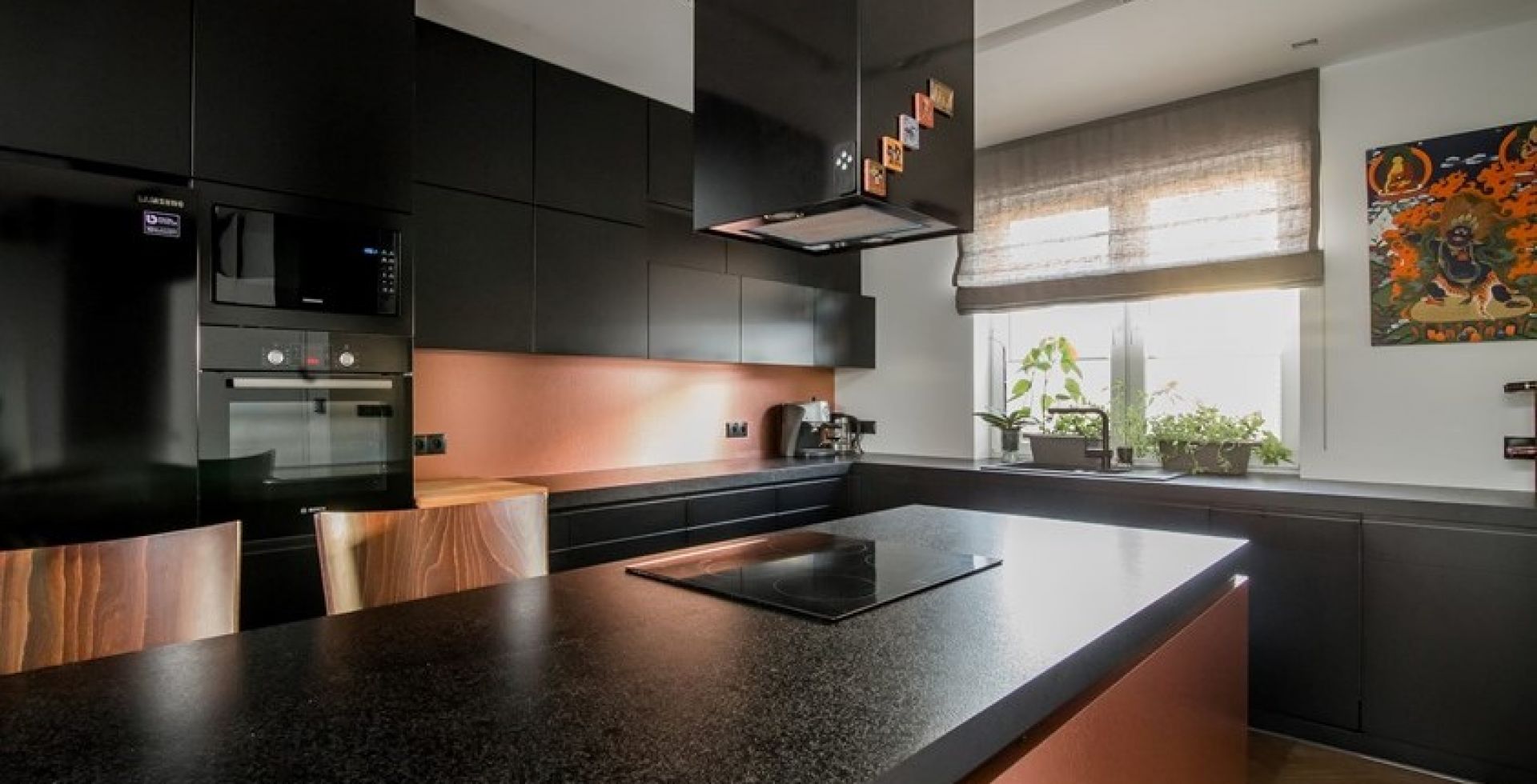 Hota insula Quadro Black Matt - Negru Mat - Aranjament 6