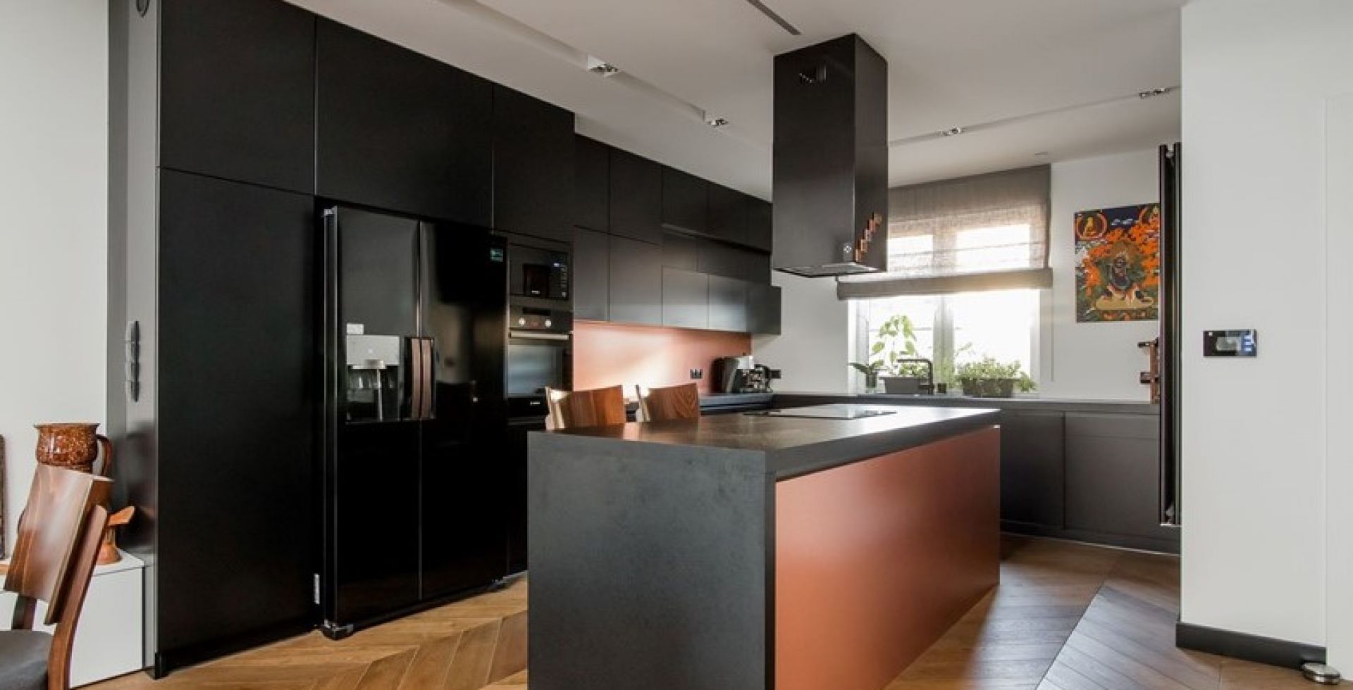 Hota insula Quadro Black Matt - Negru Mat - Aranjament 7