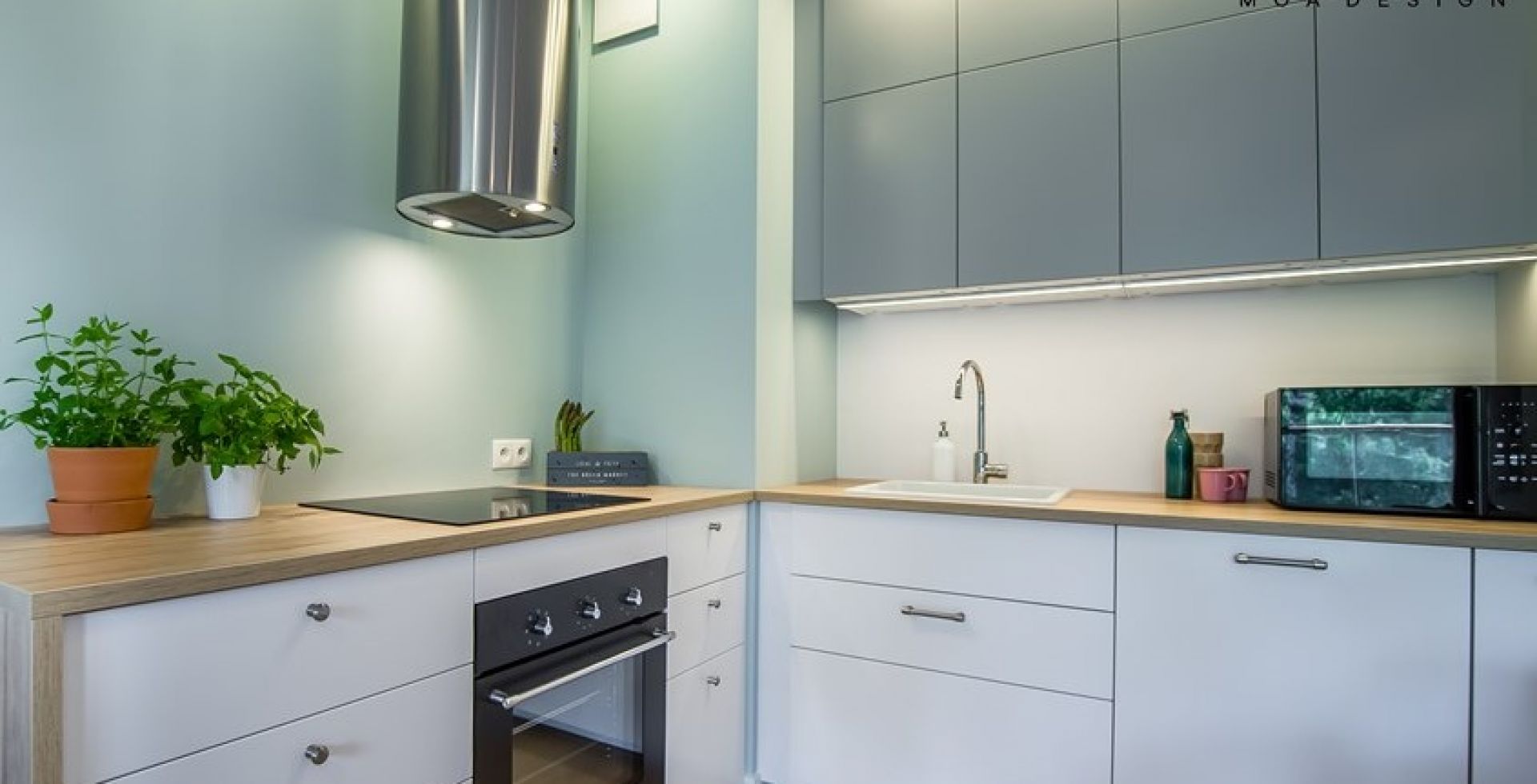 Hota insula Cylindro Inox - INOX - Aranjament