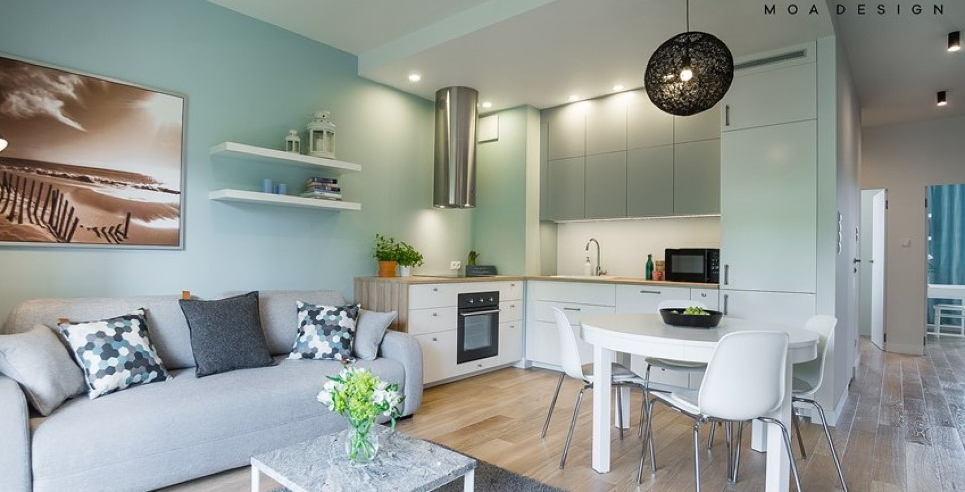 Hota insula Cylindro Inox - INOX - Aranjament 3