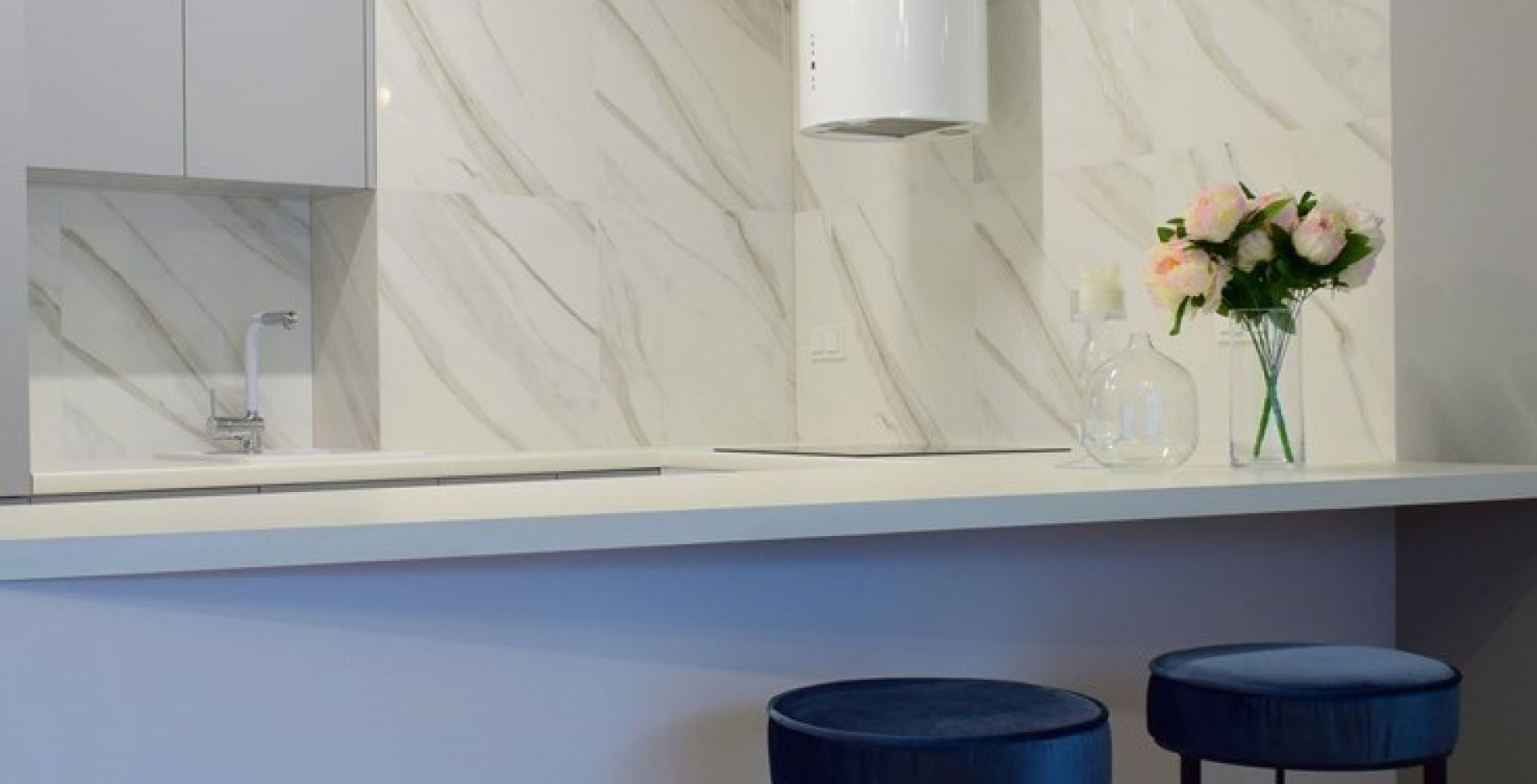 Hota decorative Cylindro OR White Matt - Alb Mat - Aranjament 2