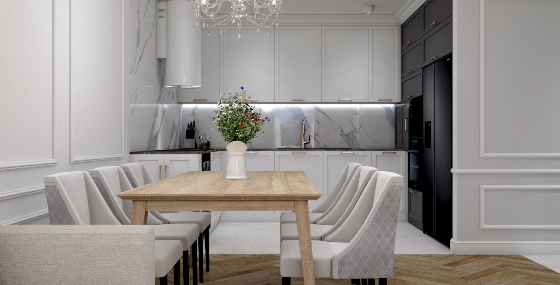 Hota decorative Cylindro OR White Matt - Alb Mat - Aranjament 13