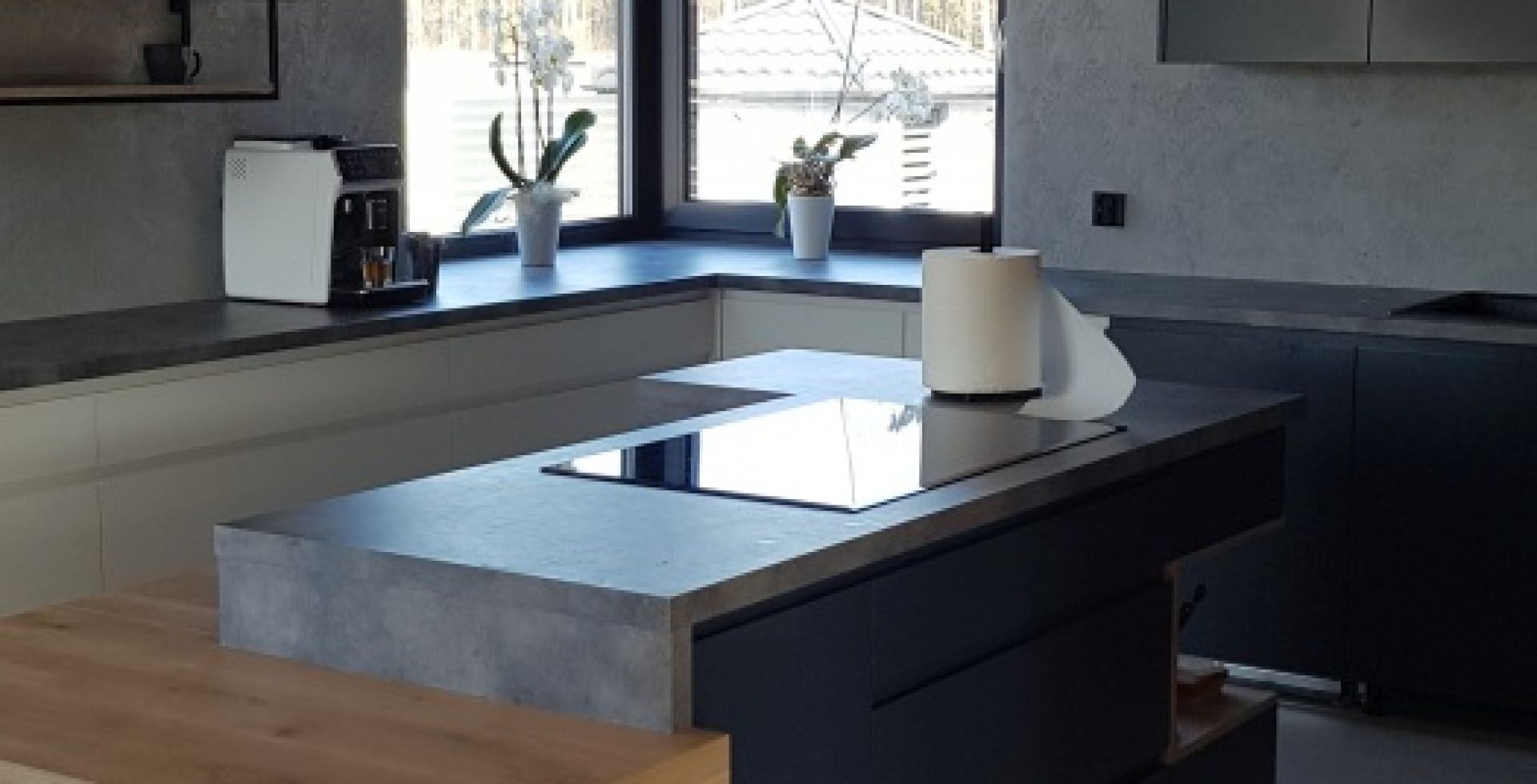 Hota insula Quadro Black Matt - Negru Mat - Aranjament