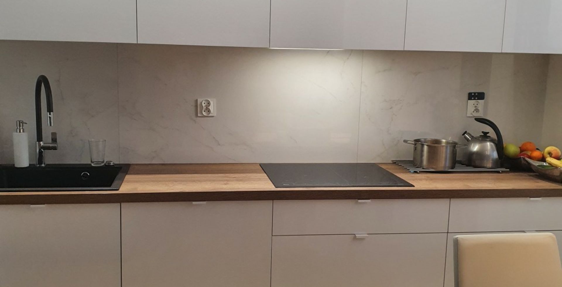 Hota Incorporabile Lando Glass White - Alb - Aranjament 36