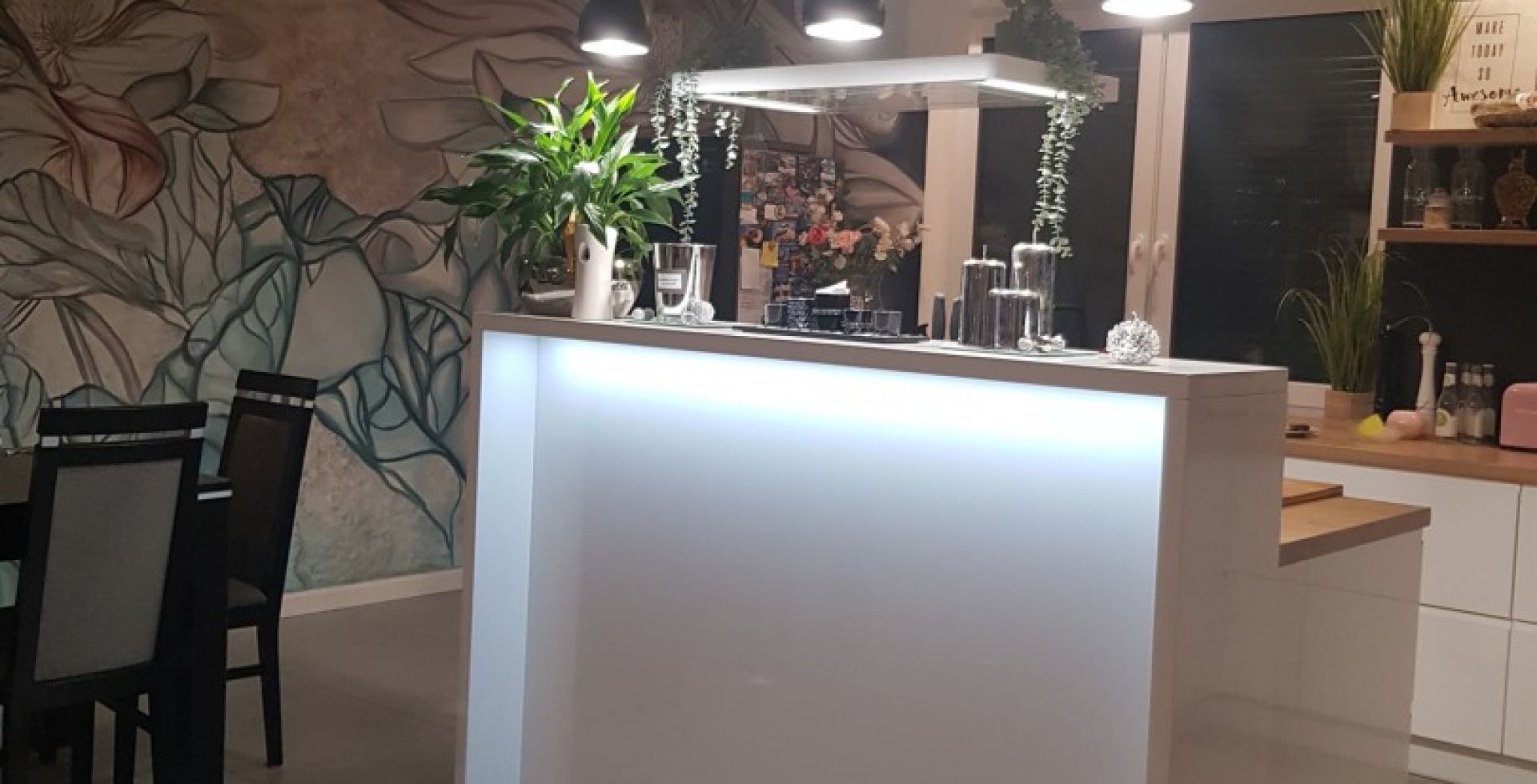 Hota insula Decor Island White - Alb - Aranjament 8