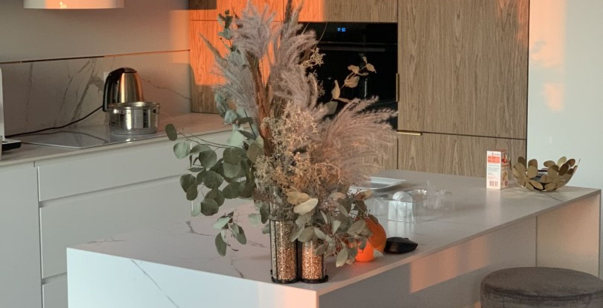 Hota decorative Cylindro OR White Matt - Alb Mat - Aranjament 17