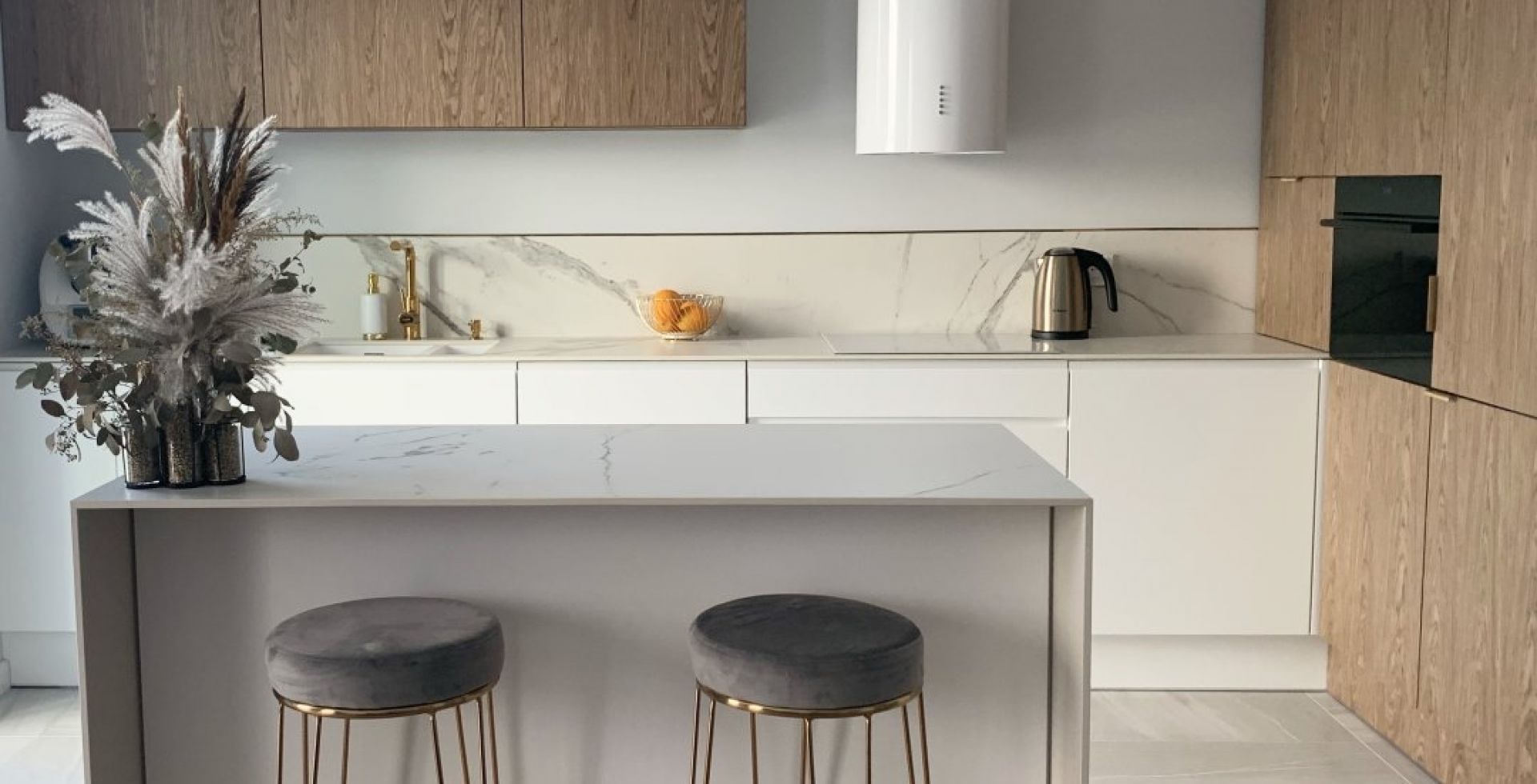 Hota decorative Cylindro OR White Matt - Alb Mat - Aranjament 18