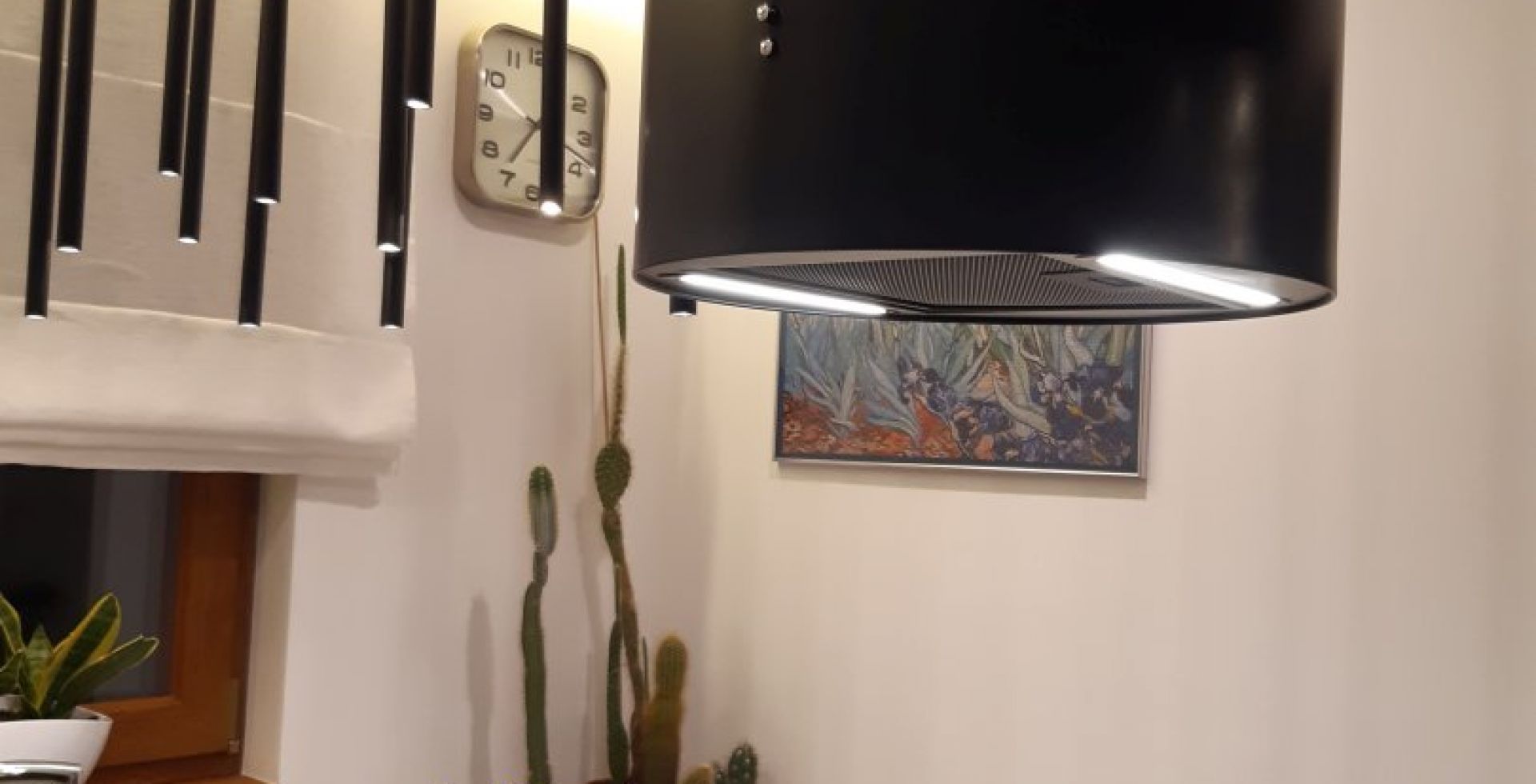 Hota insula Cylindro Eco 2STRIPS Black Matt - Negru Mat - Aranjament 2