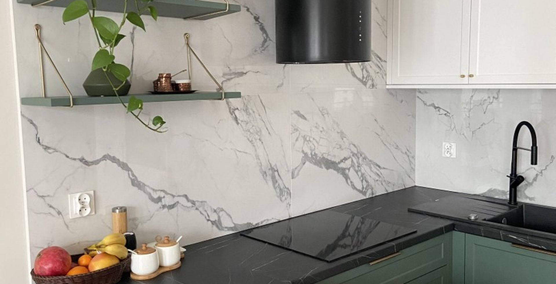 Hota insula Cylindro Black Matt - Negru Mat - Aranjament 23