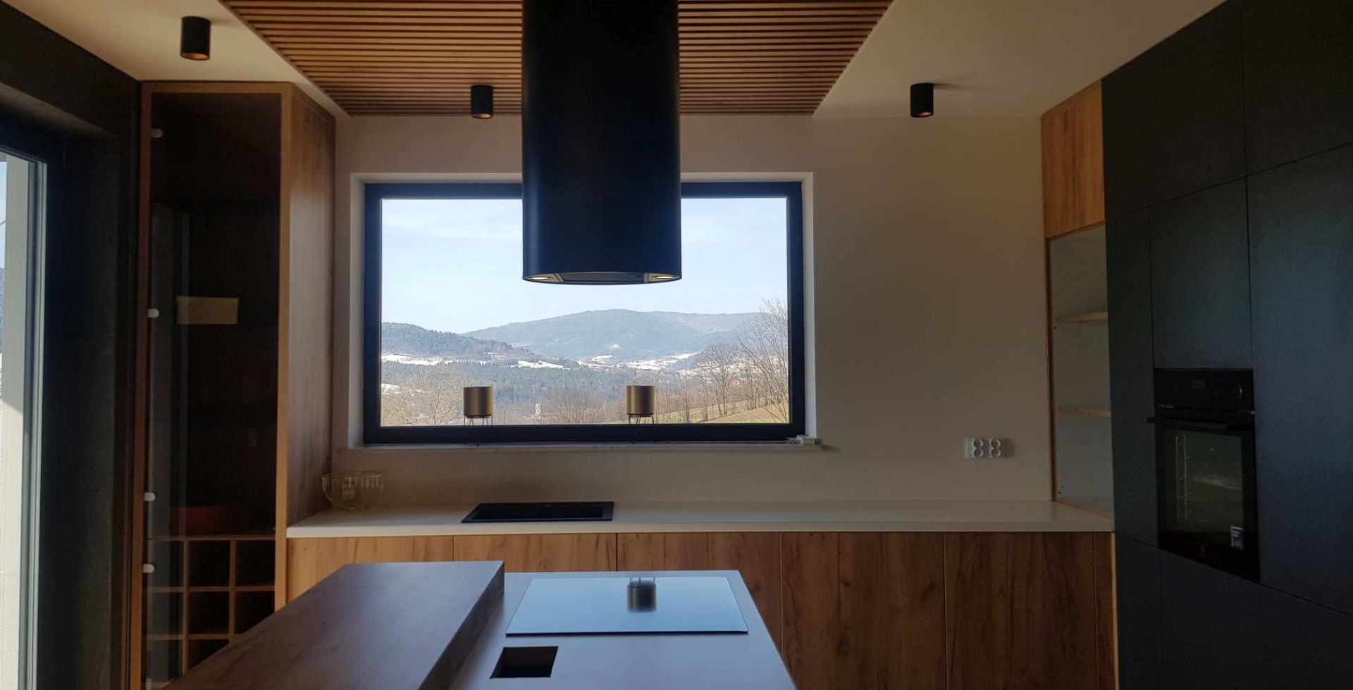 Hota insula Cylindro Eco Black Matt - Negru Mat - Aranjament 14