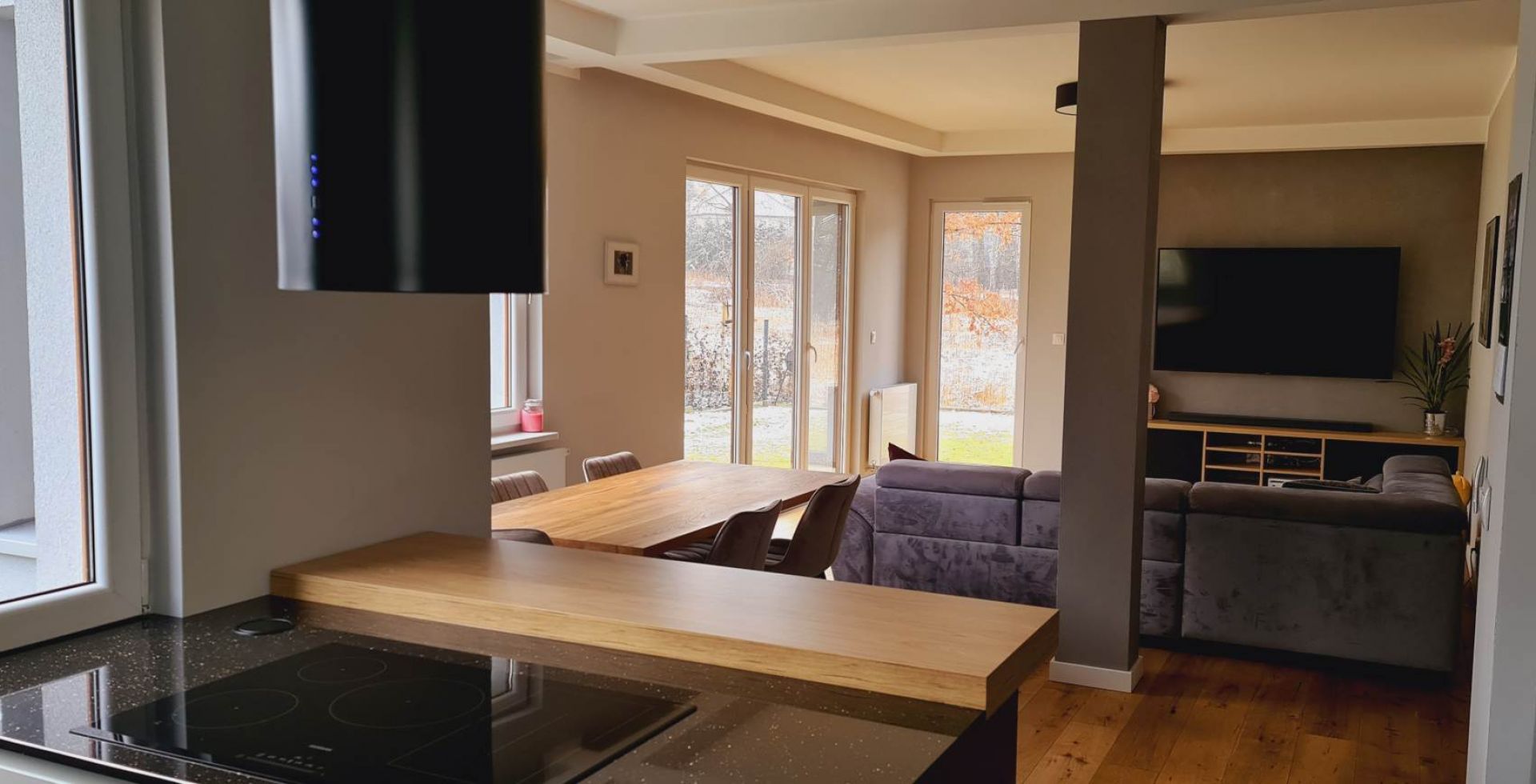 Hota insula Cylindro Black Matt - Negru Mat - Aranjament 36