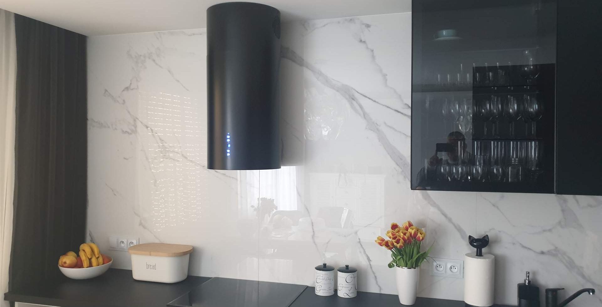 Hota insula Cylindro Black Matt - Negru Mat - Aranjament 38