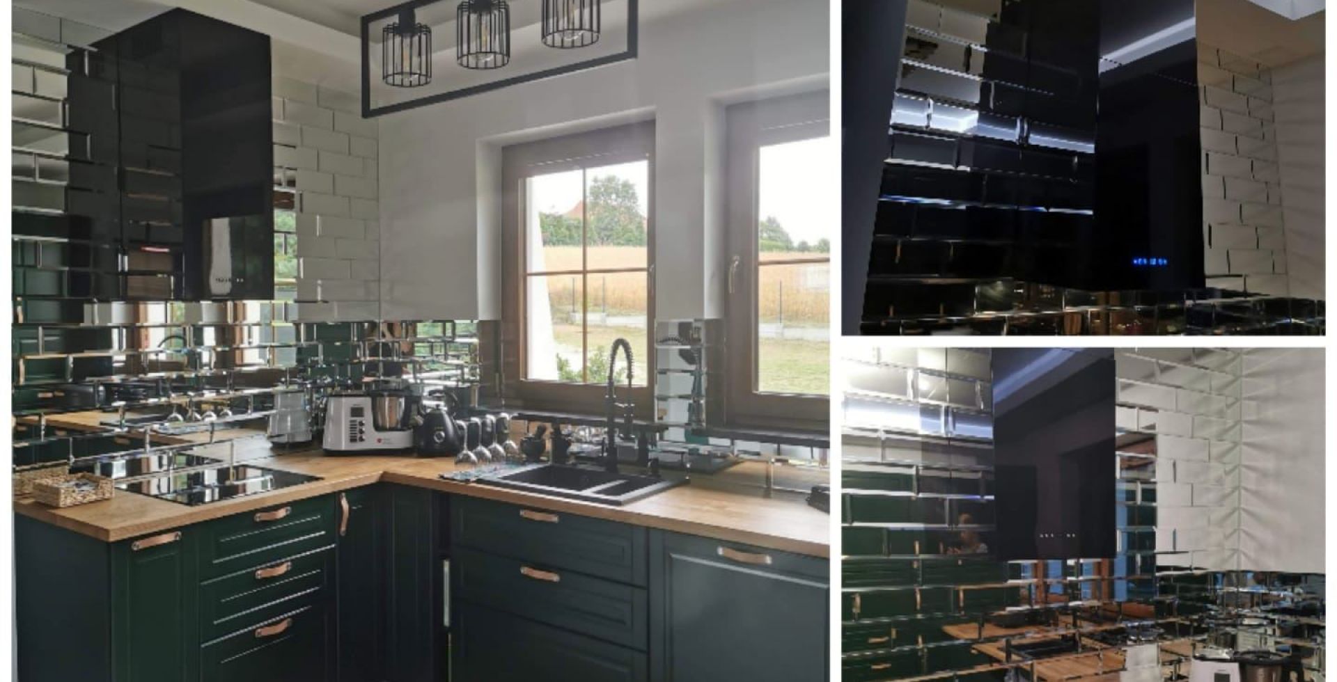 Hota decorative Quadro OR Black Matt - Negru Mat - Aranjament 17