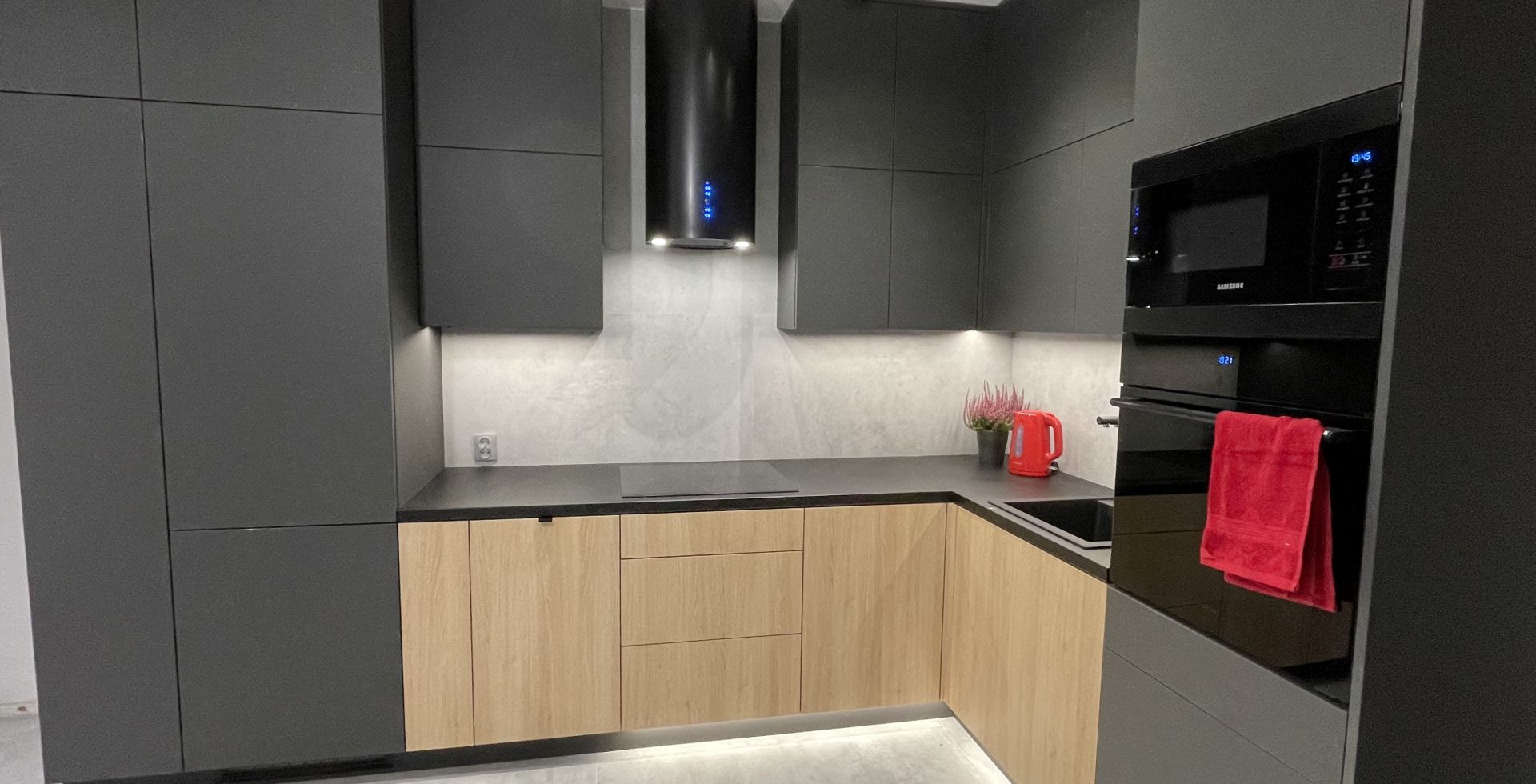 Hota decorative Cylindro OR Black Matt - Negru Mat - Aranjament 29