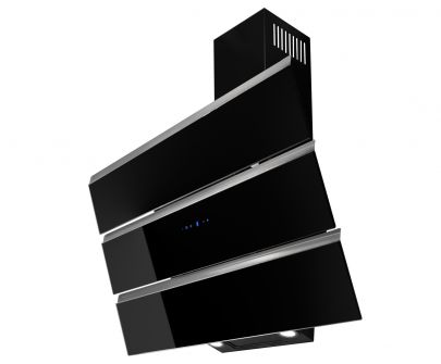 Hota decorative Merido Black - Negru lucios - 60 cm / 80 cm / 90 cm