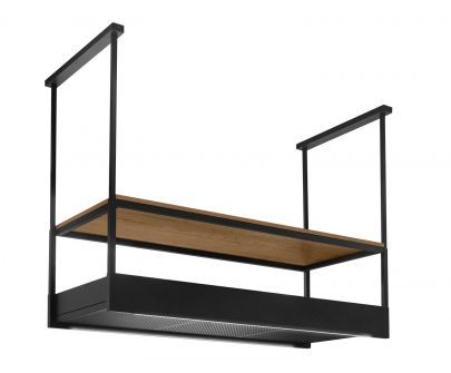 Hota insula Alvar Wood Black Matt - Negru Mat - 120 cm / 150 cm / 180 cm