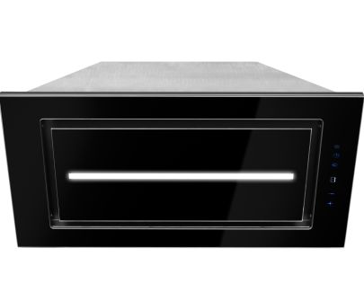 Hota Incorporabile Lando Glass Central Black - Negru - 56,4 cm / 86,4 cm