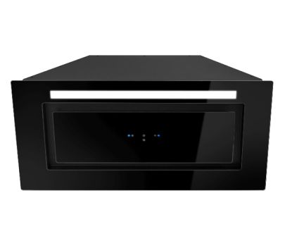 Hota Incorporabile Lando Glass Gesture Control Black - Negru - 56,4 cm / 86,4 cm
