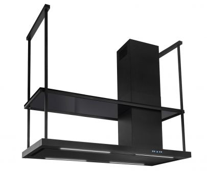 Hota insula Metropolis Elite Glass Black Matt - Negru Mat - 120 cm / 150 cm / 180 cm