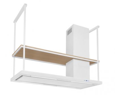 Hota insula Metropolis Elite Wood White Matt - Alb Mat - 120 cm / 150 cm