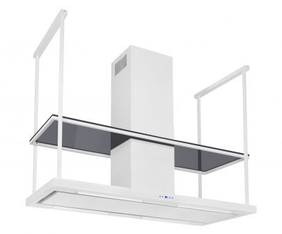 Hota insula Centropolis Elite Glass White Matt - Alb Mat - 120 cm / 150 cm