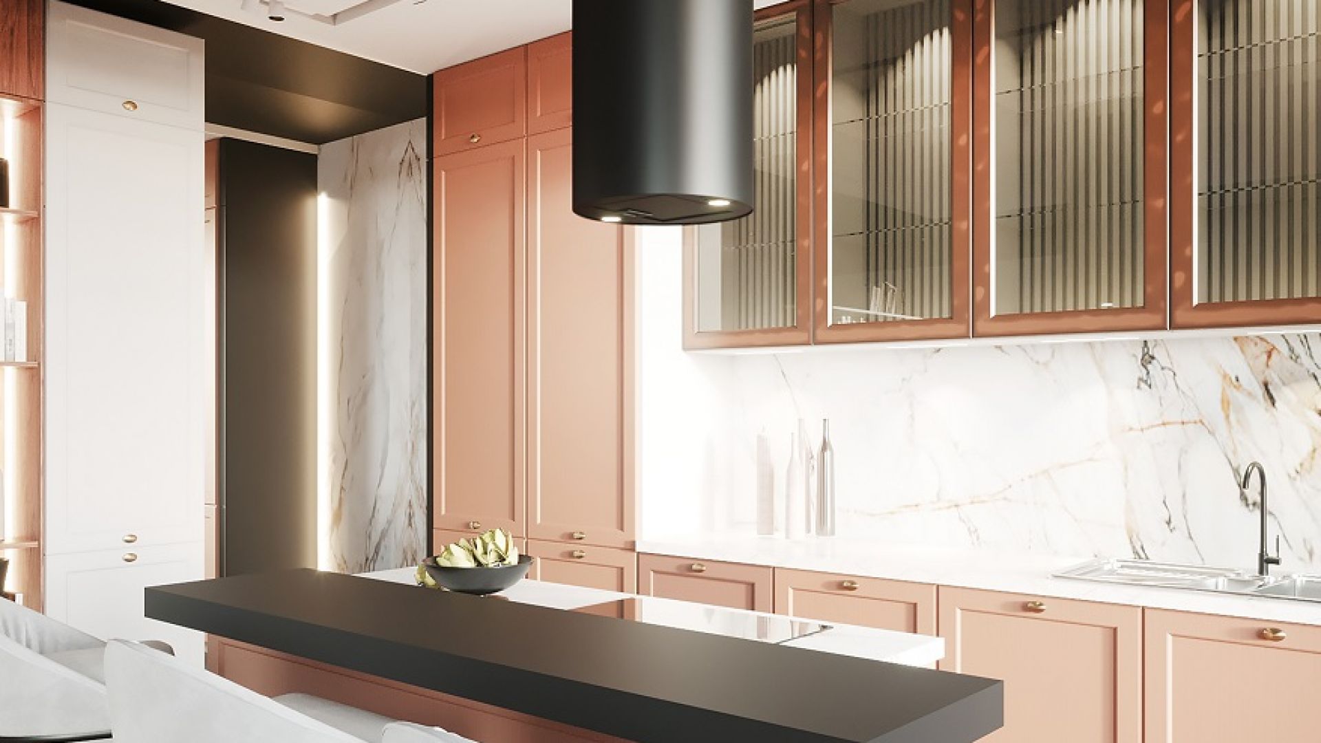 Hota insula Cylindro Eco Black Matt - Negru Mat - Vizualizare 3