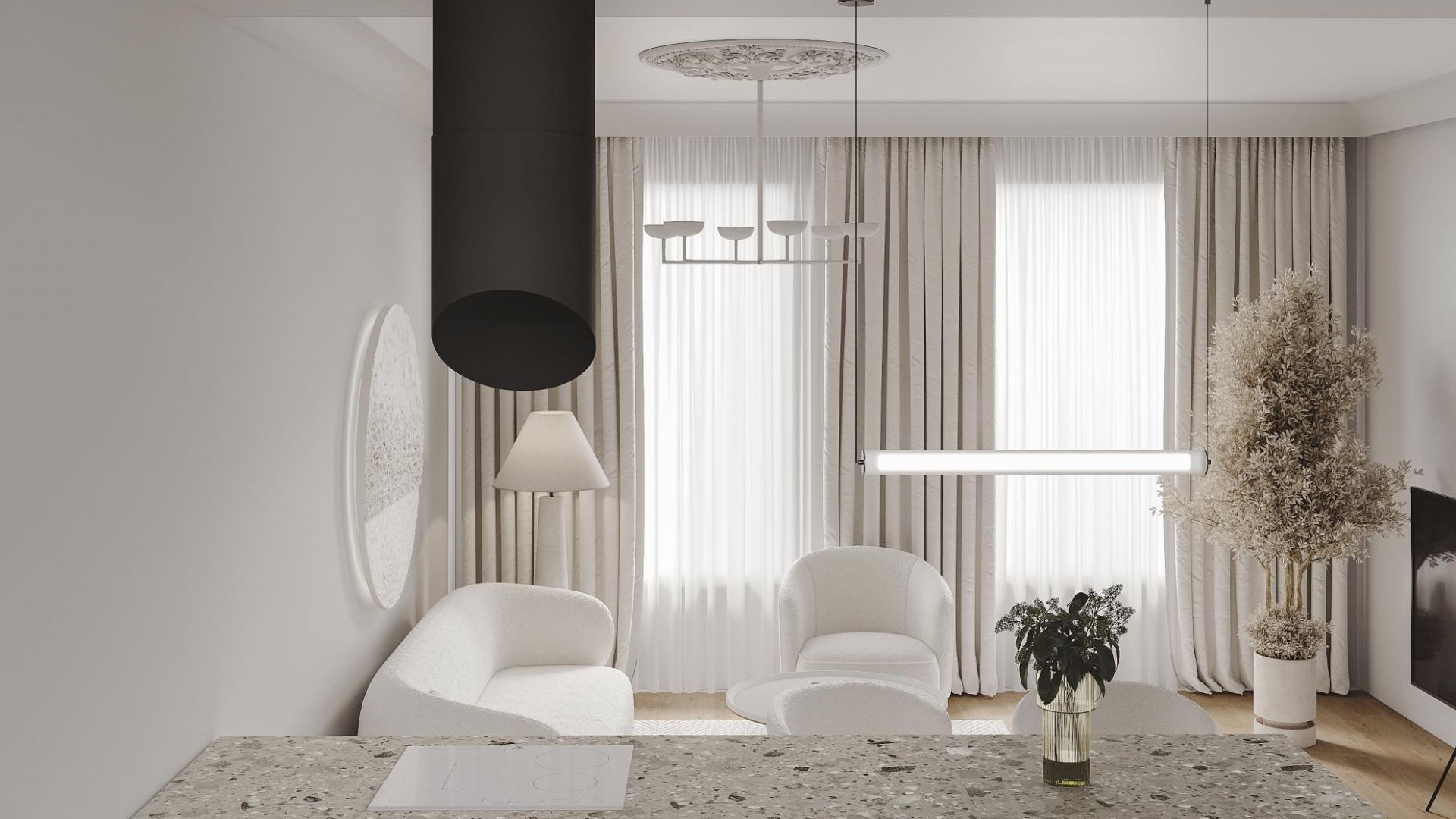 Hota insula Hiro Black Matt - Negru Mat - Vizualizare 2