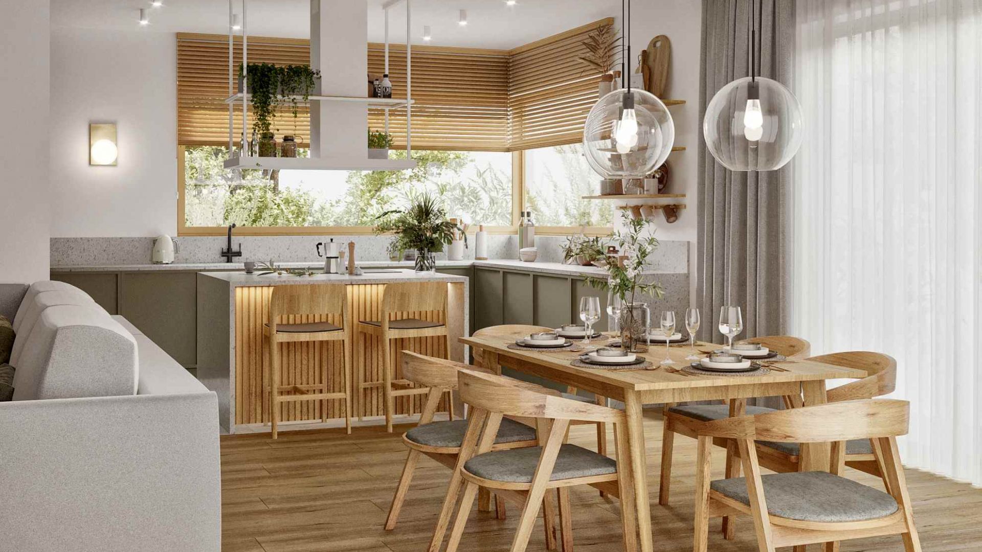 Hota insula Metropolis Elite Wood White Matt - Alb Mat - Vizualizare 2