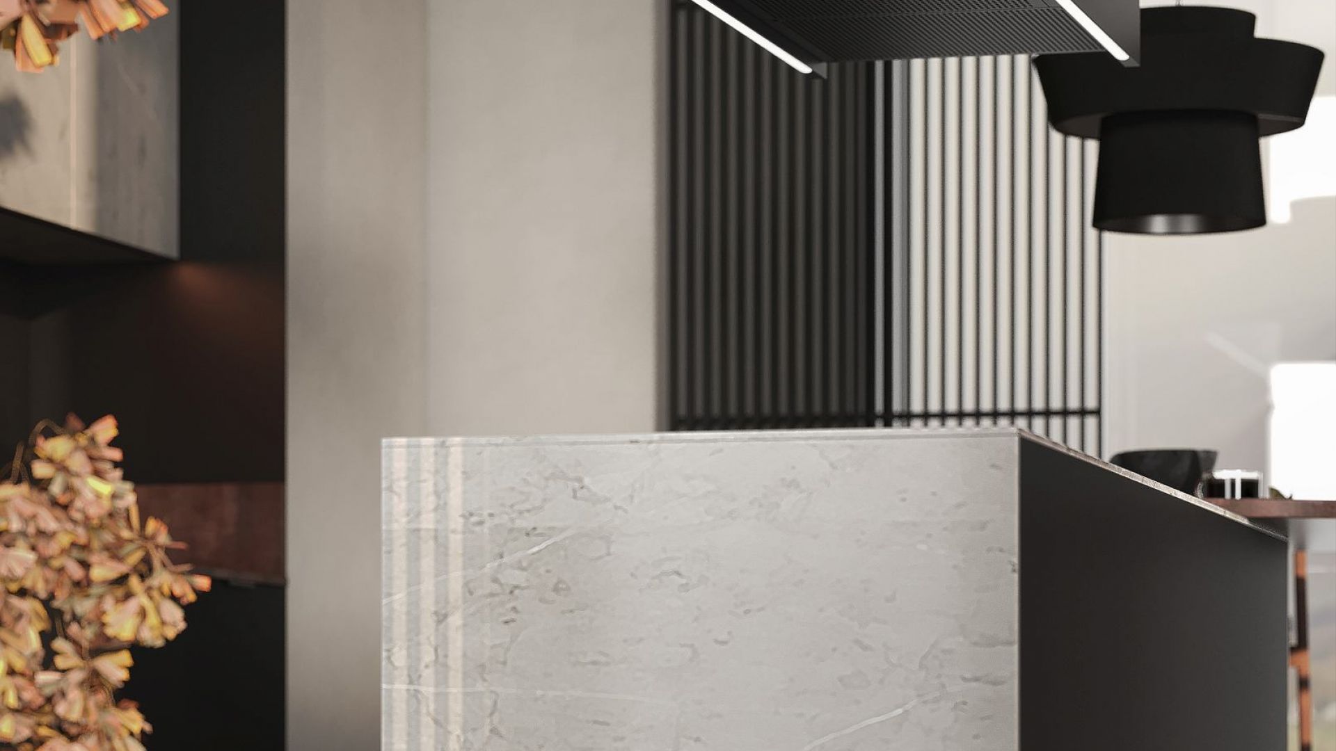 Hota insula Alvar Black Matt - Negru Mat - Vizualizare 3