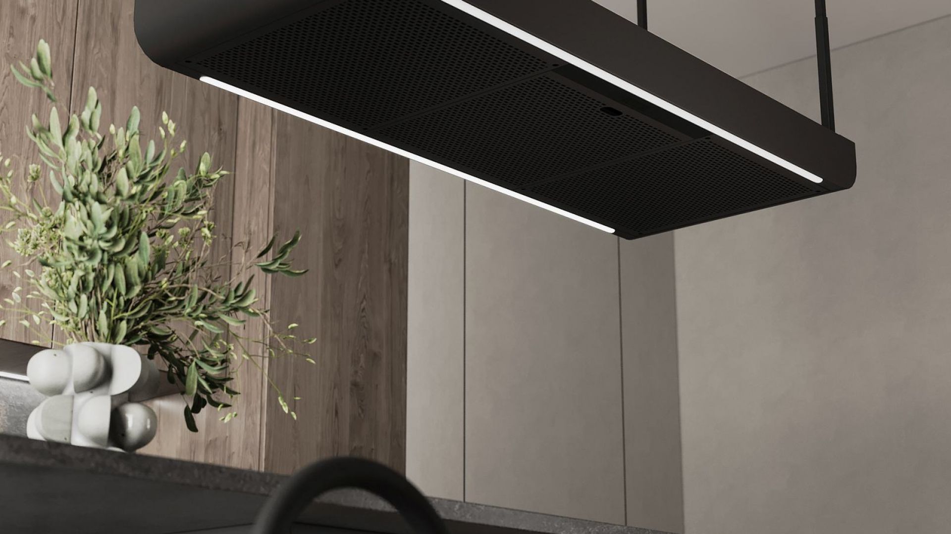 Hota insula Arne Black Matt - Negru Mat - Vizualizare 2