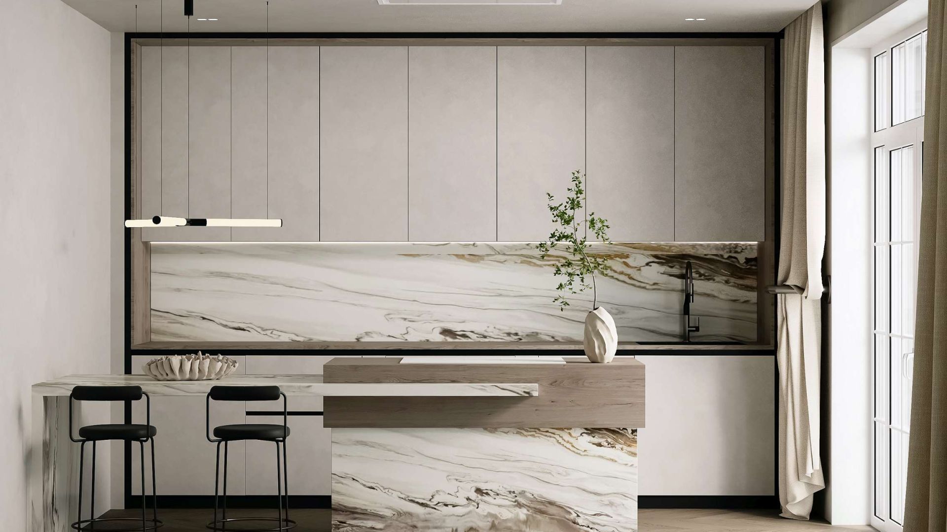 Hota De tavan Planet Super Slim White - Alb - Vizualizare