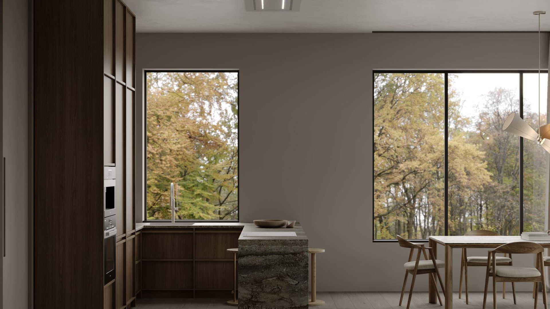 Hota De tavan Grand White - Alb - Vizualizare 2