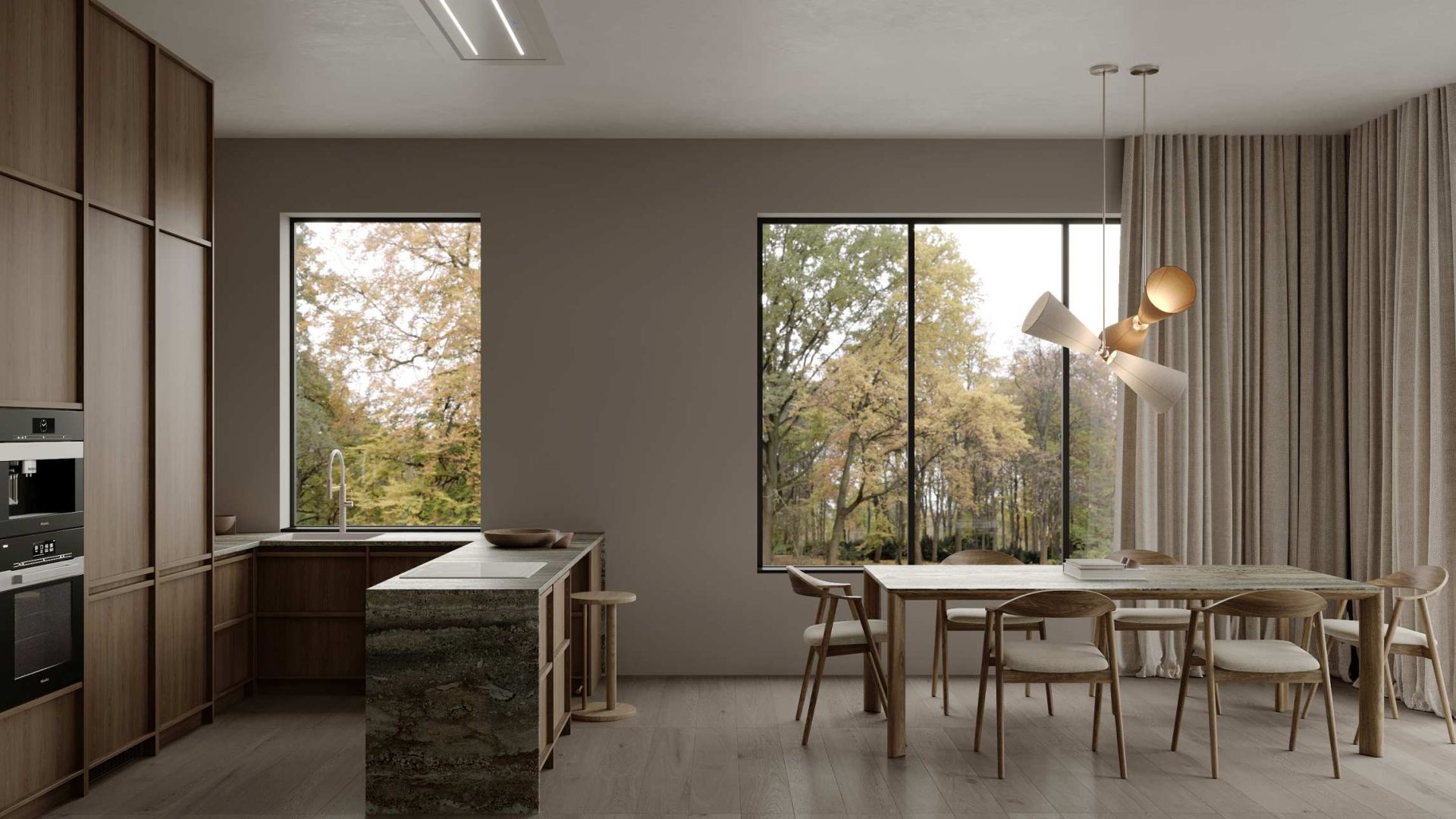 Hota De tavan Grand White - Alb - Vizualizare