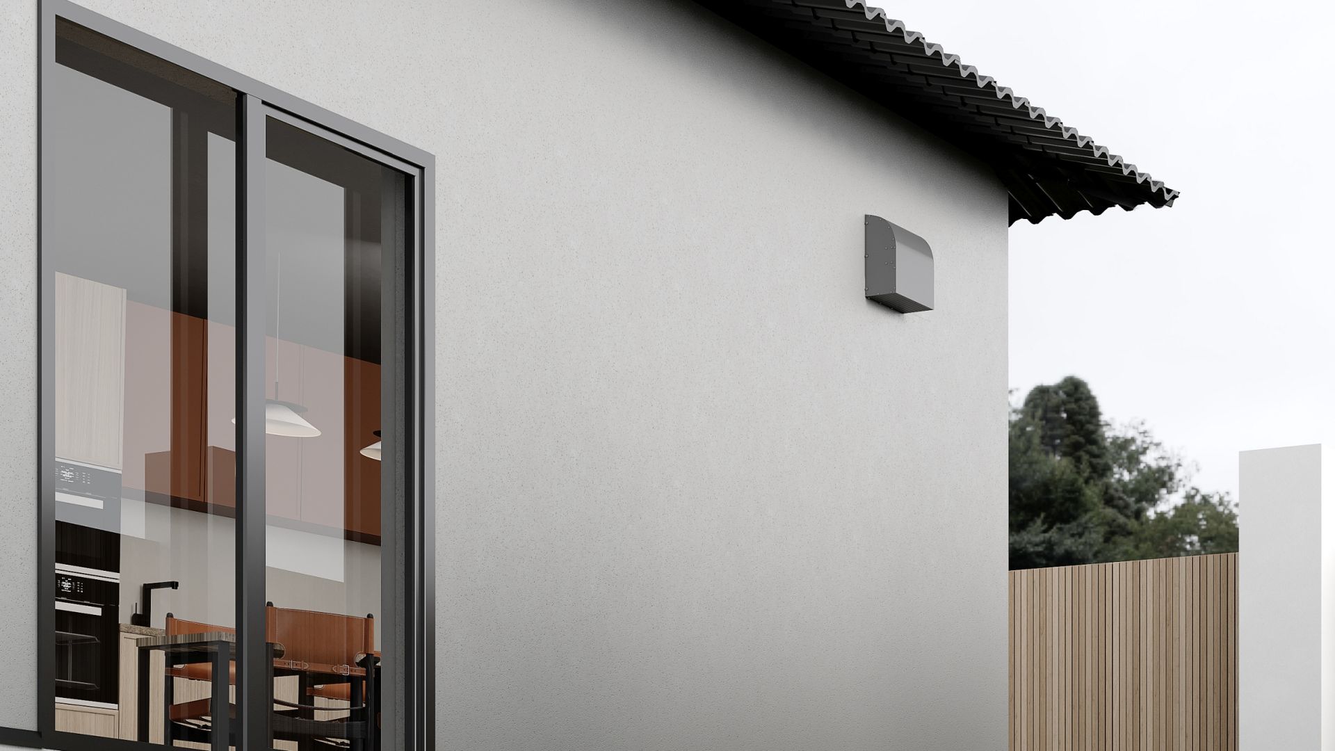 Sistem de turbine pentru exterior Nortberg Bucătărie Liniștită (plasare stradală) - Alb - Vizualizare 3