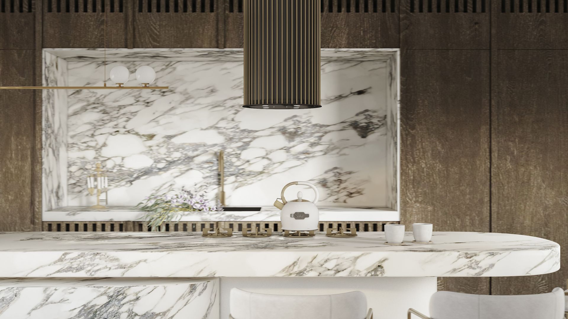 Hota insula Voliera N1 Black-Gold - Negru - Vizualizare 8