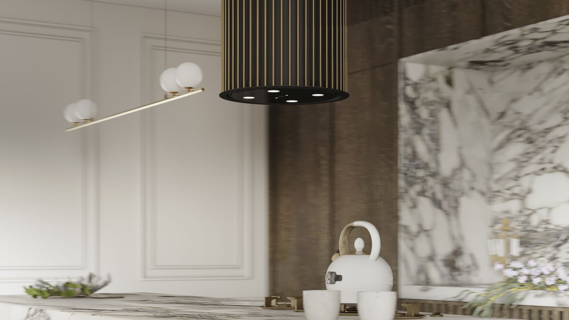 Hota insula Voliera N1 Black-Gold - Negru - Vizualizare 2