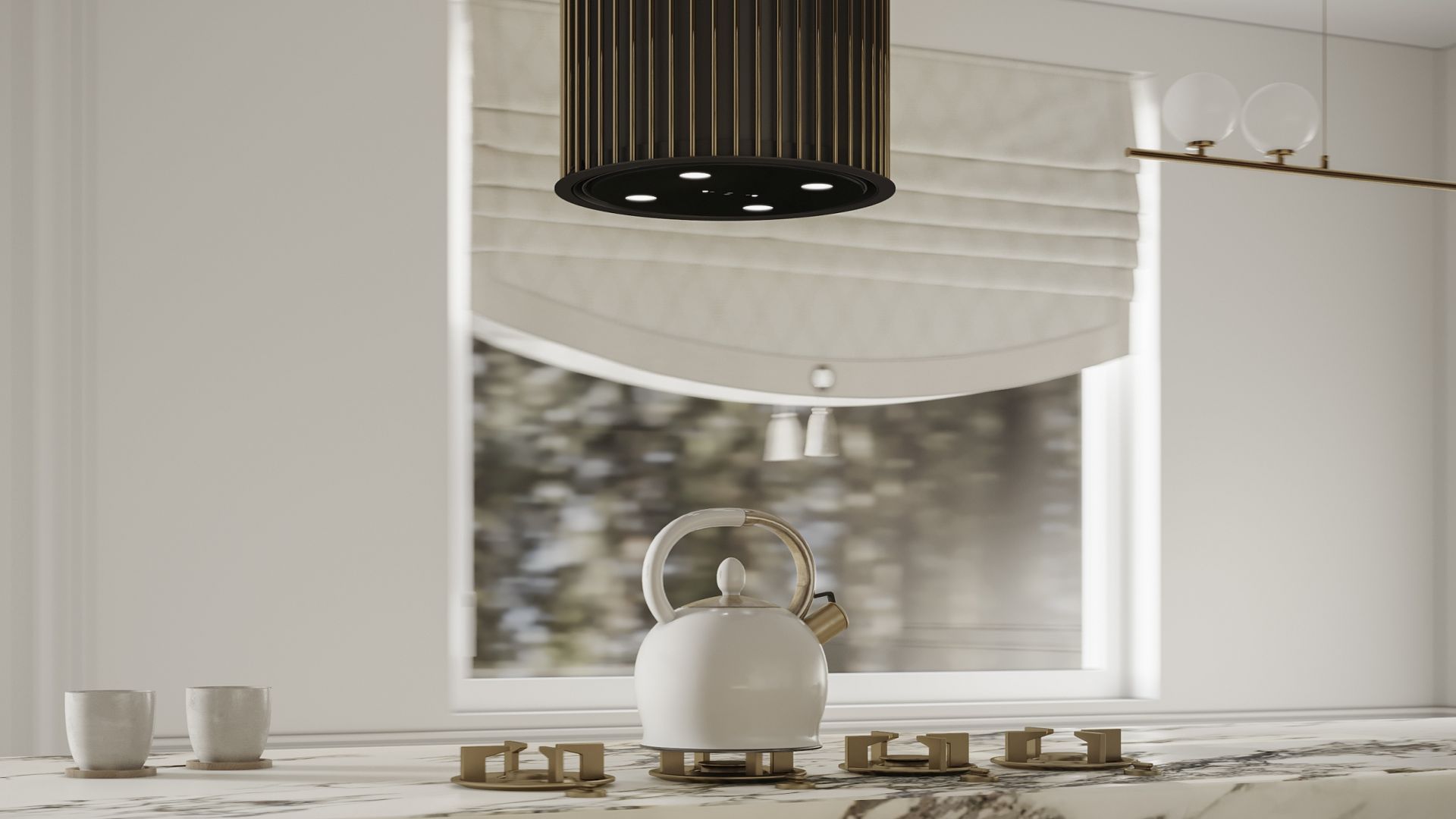 Hota insula Voliera N1 Black-Gold - Negru - Vizualizare 5