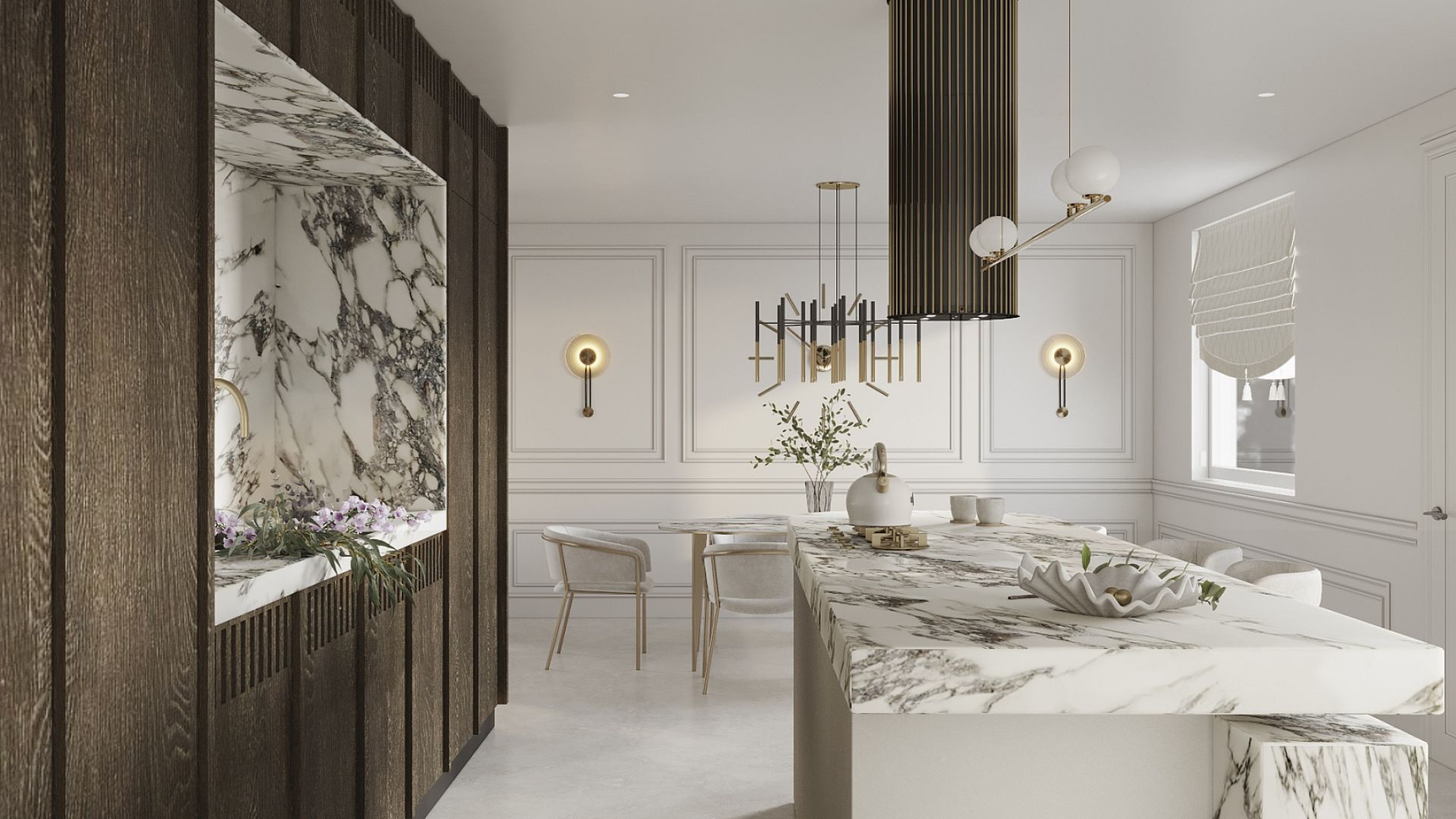 Hota insula Voliera N1 Black-Gold - Negru - Vizualizare 7