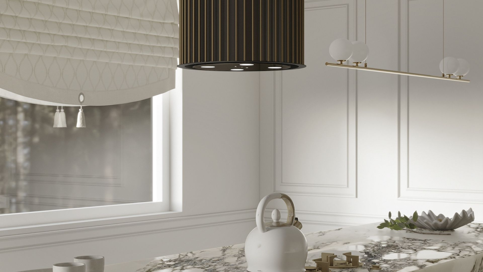 Hota insula Voliera N1 Black-Gold - Negru - Vizualizare 9