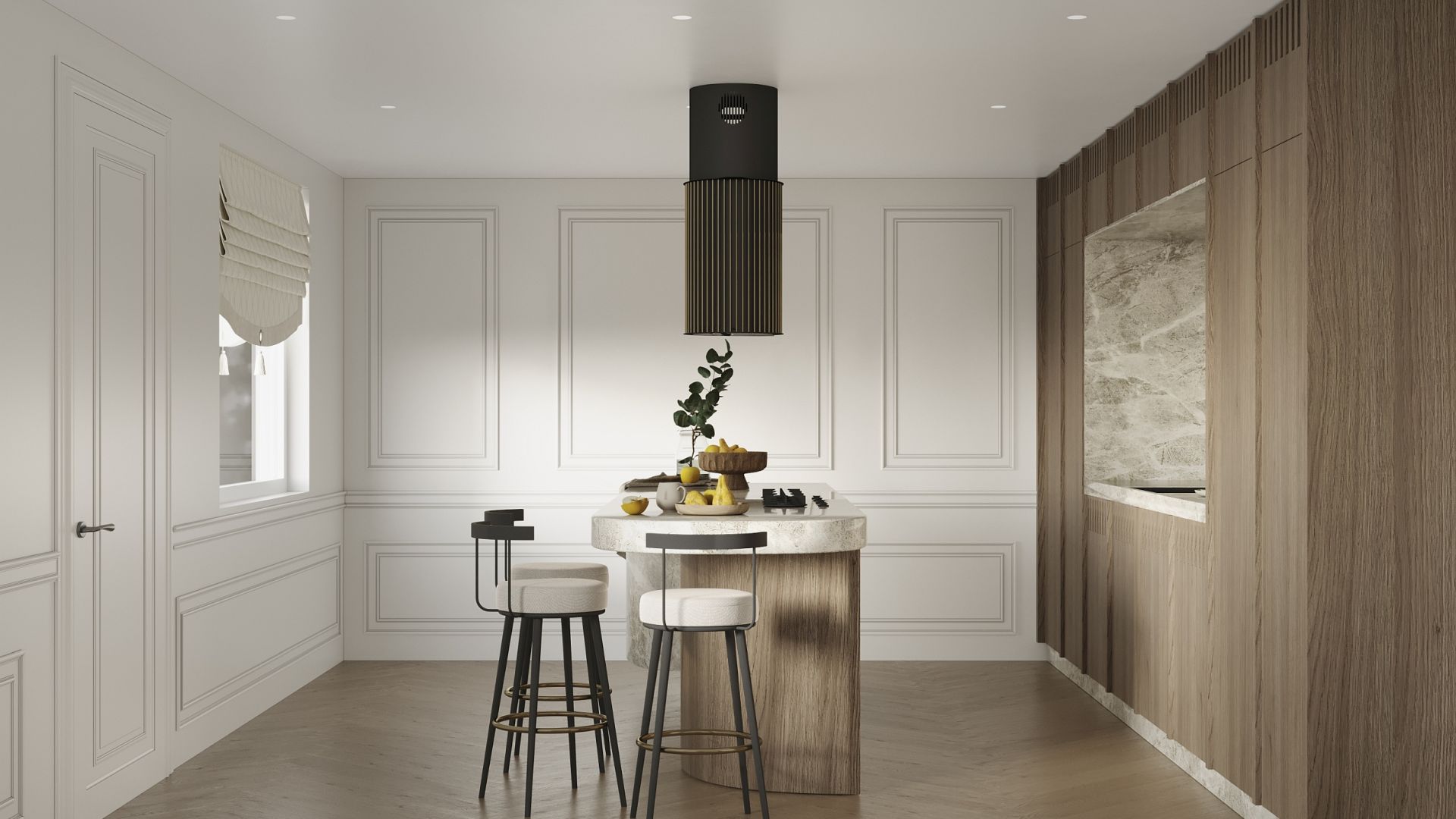 Hota insula Voliera N2 Black-Gold - Negru - Vizualizare 3