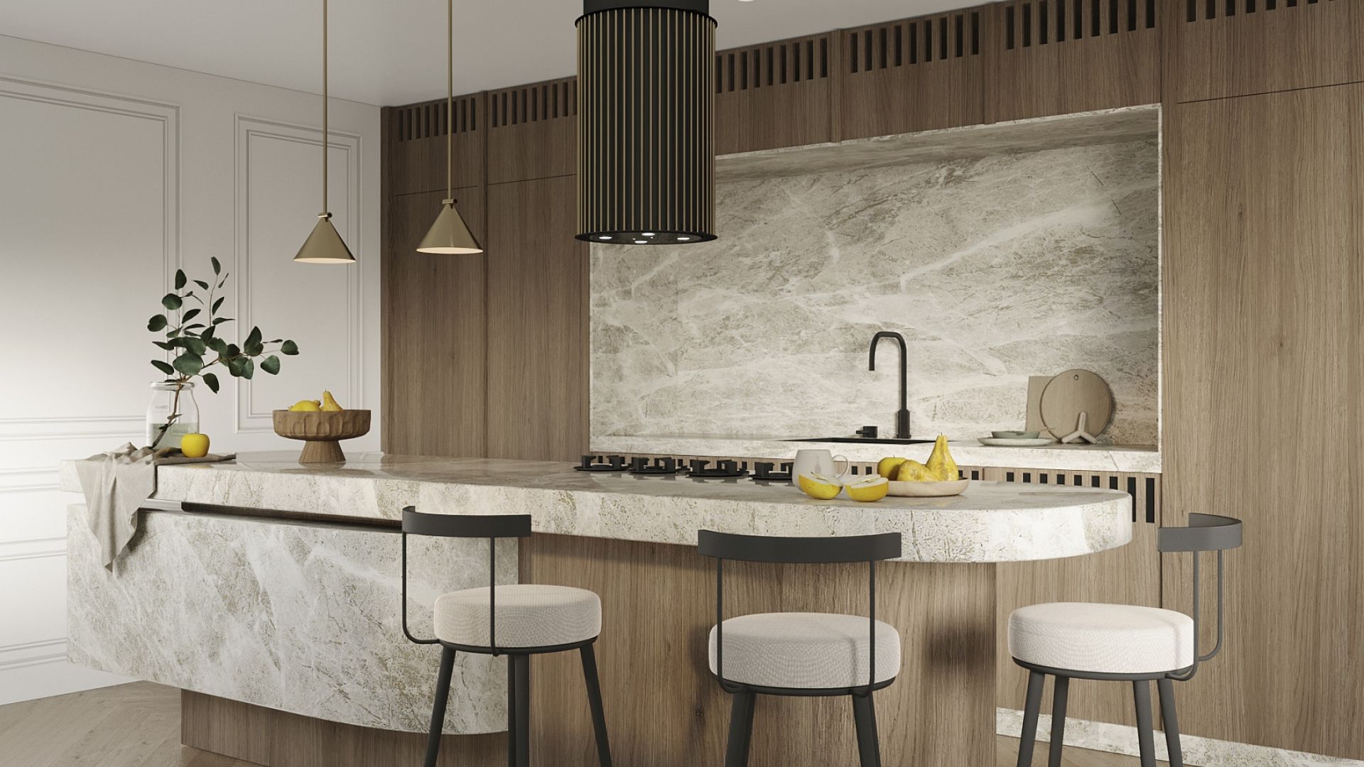 Hota insula Voliera N2 Black-Gold - Negru - Vizualizare 6