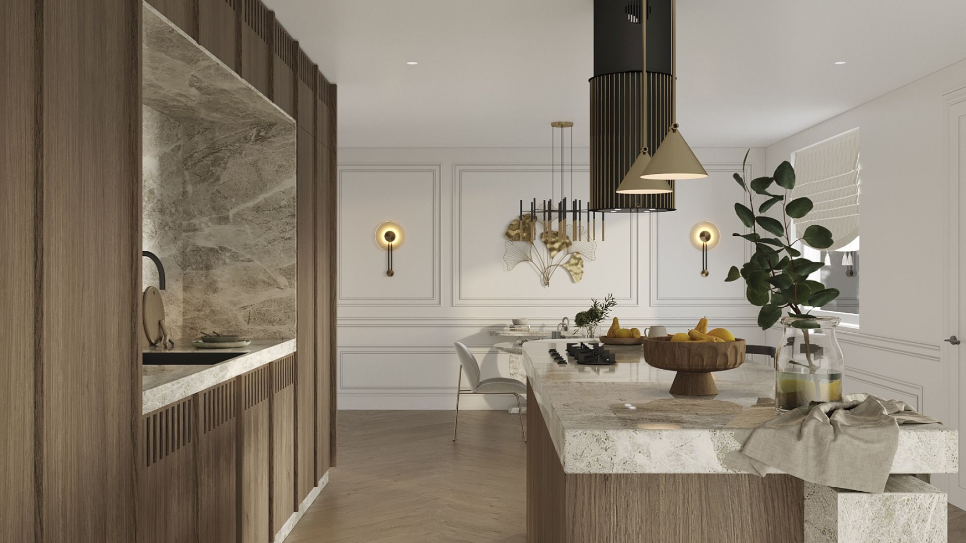 Hota insula Voliera N2 Black-Gold - Negru - Vizualizare 7