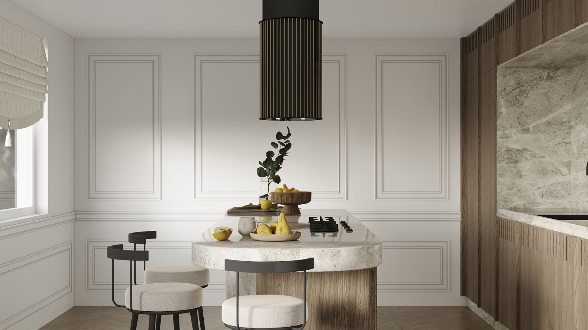 Hota insula Voliera N2 Black-Gold - Negru - Vizualizare 8