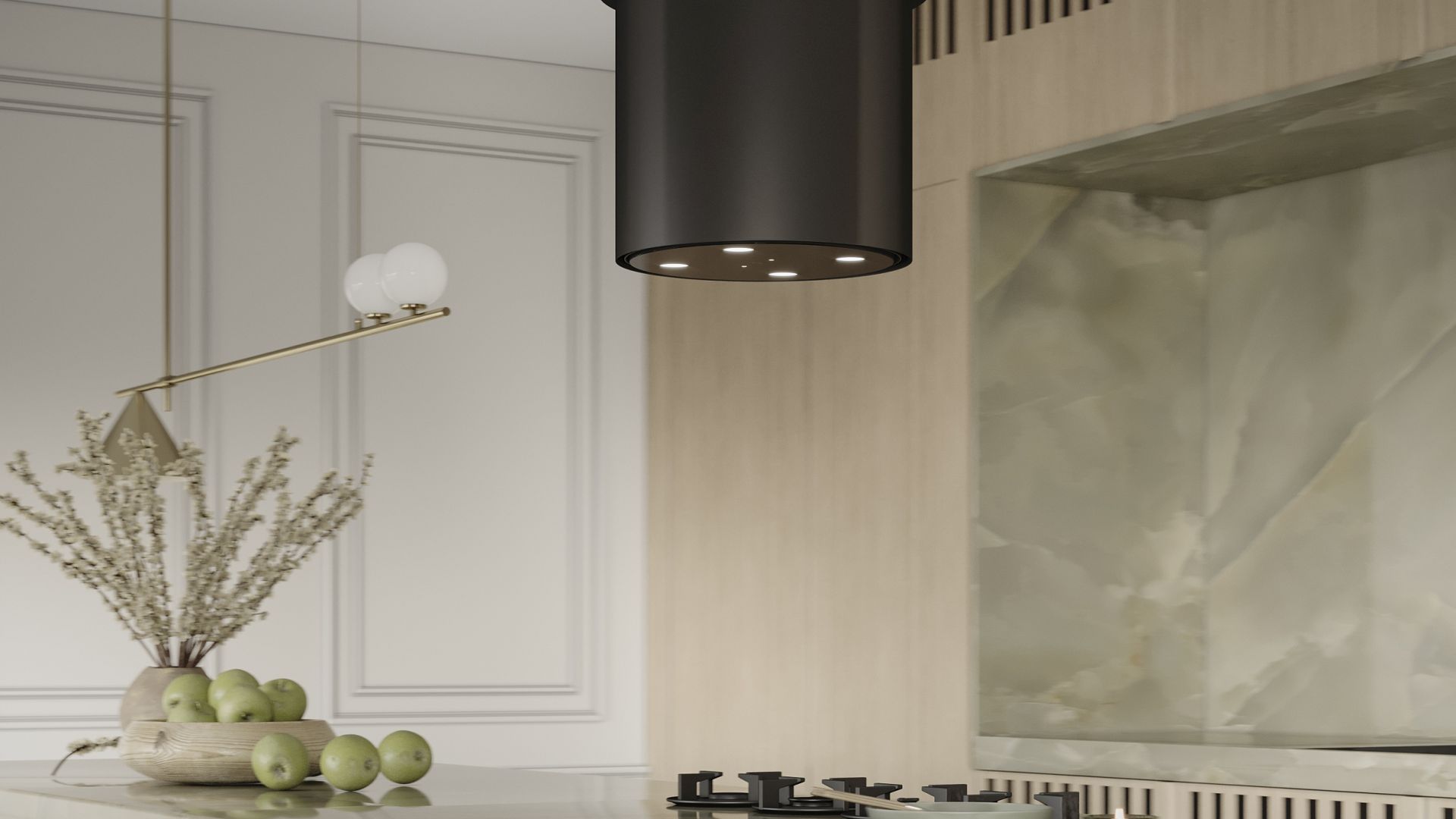 Hota insula Voliera N3 Black-Gold - Negru - Vizualizare 2