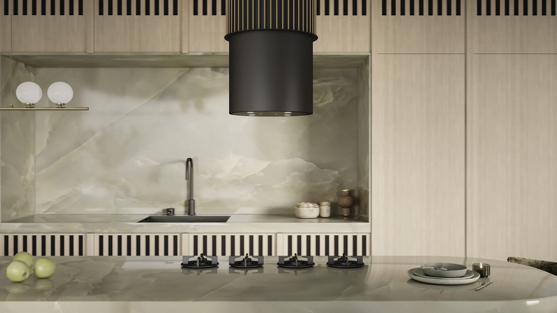 Hota insula Voliera N3 Black-Gold - Negru - Vizualizare 4