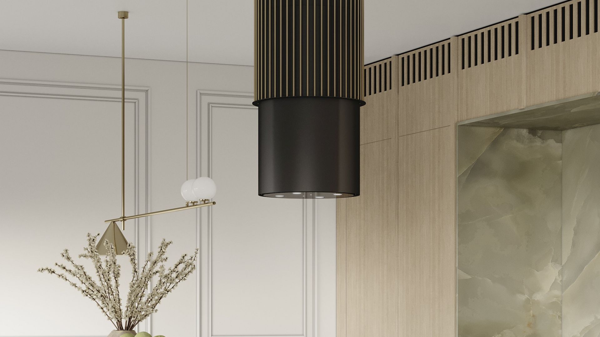 Hota insula Voliera N3 Black-Gold - Negru - Vizualizare 8