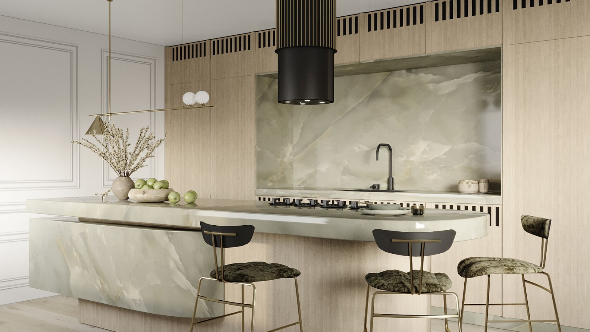 Hota insula Voliera N3 Black-Gold - Negru - Vizualizare 3