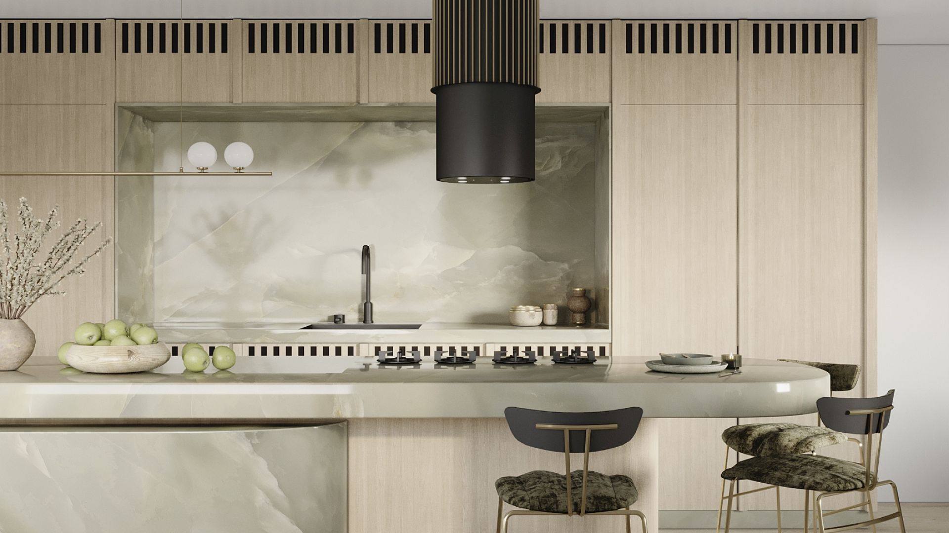 Hota insula Voliera N3 Black-Gold - Negru - Vizualizare 9